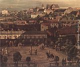 Palace Canvas Paintings - View of Warsaw from the Royal Palace (detail)